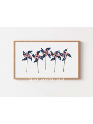 Ninastore Samsung Çerçeve Tv Sanatı / 4 Temmuz Tv Sanatı / Yel Değirmeni Tv Sanatı / Dördüncü Temmuz Sanatı /