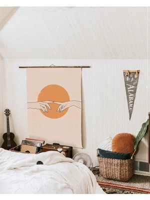 Ninastore Retro Eller Duvar Sanatı / Çizim Baskı Duvar Sanatı / Yurt Odası Duvar Dekorasyonu / Soyut El Poster