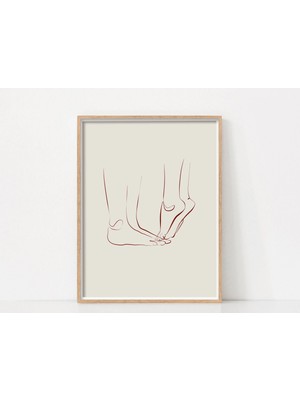 Ninastore Sevgililer Günü Çift Duvar Sanatı / Minimalist Baskı / Yazdırılabilir Duvar Sanatı / Yeni Evli Çiftl