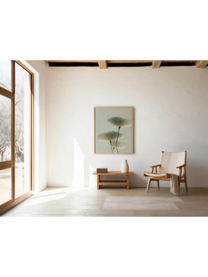 Ninastore Ginkgo Yaprağı Baskısı: Minimalist Japandi Duvar Sanatı (Dijital Indirme)