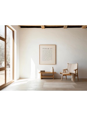 Ninastore Mezmur 23 Baskısı: Minimalist Hristiyan Kutsal Yazı Duvar Sanatı (Dijital Indirme)