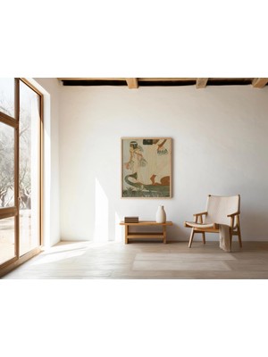 Ninastore Antik Mısır Mezarı Sanat Baskısı: Ev Dekorasyonu Için Antik Duvar Resminin Dijital Indirmesi