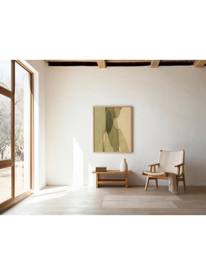 Ninastore Nötr Soyut Duvar Sanatı: Modern Toprak Tonlu Dekorasyon Için Minimalist Bej Baskı - Dijital Indirme