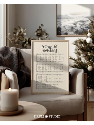 Ninastore "o Come All Ye Faithful" Nota Baskısı: Klasik Noel Şarkısı (Dijital Indirme)