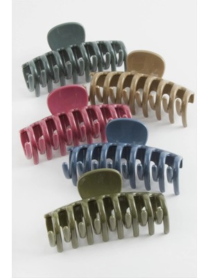 Renklime Düz Renkli Mandal Toka 8 cm