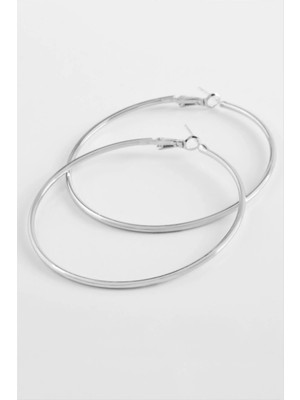 Renklime Metal Halka Küpe 5 cm