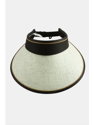 Renklime Kasketli Hasır Plaj Şapkası