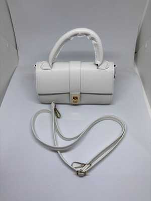 Livayss Çanta Luvia Mini Beyaz Kadın El ve Omuz Çantası