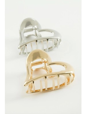 Renklime Kalp Metal Mandal Toka 6 cm