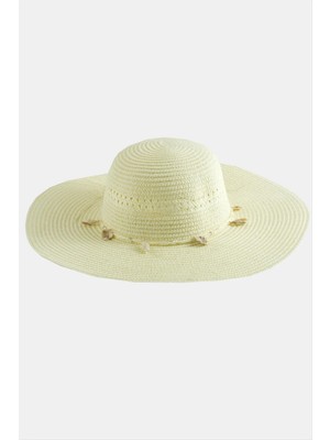 Renklime Deniz Kabuğu Hasır Şapka