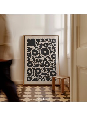 Ninastore Nötr Estetik Çiçekli Indirilebilir Baskı - Estetik Ev Dekorasyonu Için Duygusal Botanik Baskılar | S