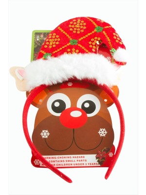 Renklime Noel Baba Şapkası Yılbaşı Taç