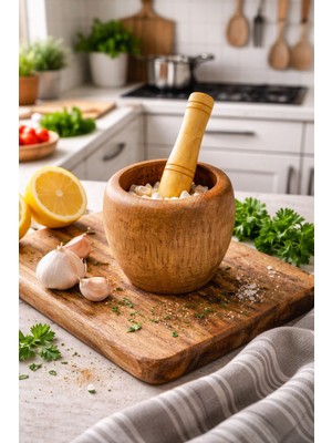 Seymen Bıçakçılık El Yapımı Ahşap Havan & Tokmak | Doğal Mutfak Gereci