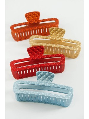 Renklime Dikdörtgen Renkli Mandal Toka 12 cm