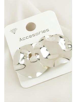 Renklime Yuvarlak  Trend Metal Küpe