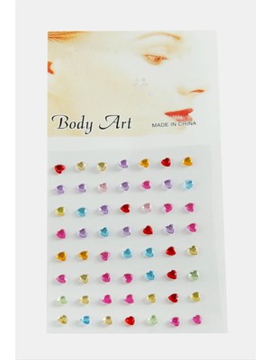 Renklime 56 Adet Kalp Yapışkan Hızma