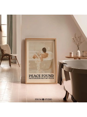 Ninastore Komik Banyo Sanatı: Huzur Bulundu/ Motivasyon Eksikliği (Dijital Baskı)