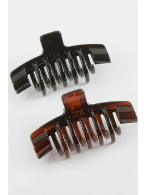 Renklime Bordo ve Siyah Renkli Mandal Toka 8 cm