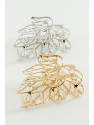 Renklime Yaprak Metal Mandal Toka 7 cm