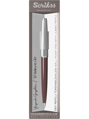 Scrikss 78 Tükenmez Kalem Bordo