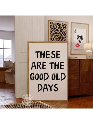 Ninastore "bunlar Eski Güzel Günler" Dijital Baskı/ Trend Duvar Sanatı/ Retro Poster Estetiği/ Şık Baskı/ Üniv