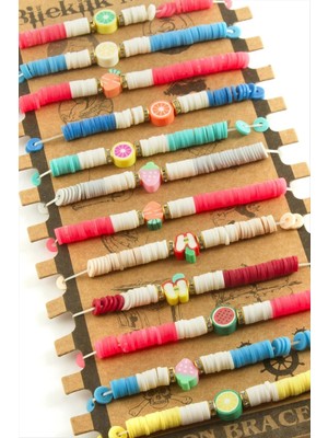 Renklime Meyve Fimo Boncuk Bileklik