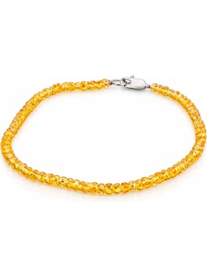 Doğaltaş Sarı Safir Bileklik