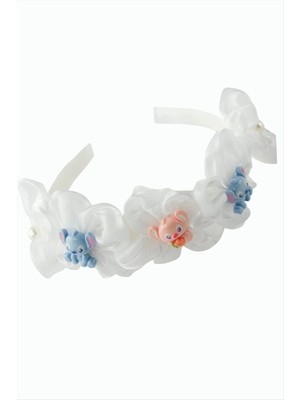 Renklime Çiçek Tavşancık Tüllü Çocuk Taç