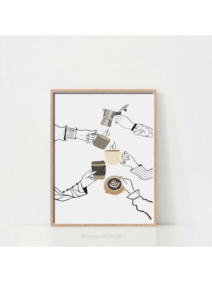 Ninastore Kahve Posteri/ Yazdırılabilir Duvar Sanatı/ Kahve Sanatı/ Kahve Barı Baskısı/ Kahve Duvar Sanatı/ Ka