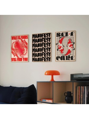 Ninastore Kaplan Koi Poster Seti/ Y2K Duvar Sanatı (Dijital Indirme)