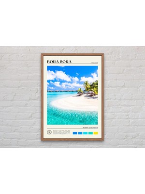 Ninastore Gerçek Fotoğraf/ Bora Bora Baskısı/ Bora Bora Duvar Sanatı/ Bora Bora Posteri/ Bora Bora Fotoğrafı/