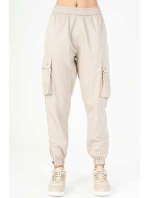 Maraton Comfort Kadın  Dönüşlü Lastik Paça Taş- Pantolon