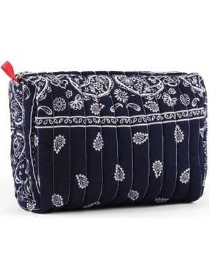 Faik Sönmez Şal Desen Kozmetik Çantası S26CNT009