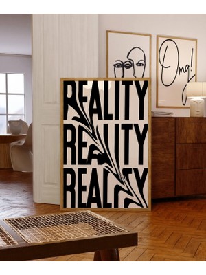 Ninastore Çarpıtılmış Gerçeklik Tipografi Baskısı: 70'ler Retro Duvar Sanatı (Dijital Indirme)