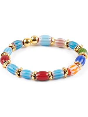 Faik Sönmez Boncuk Lastikli Bileklik S26BLK011