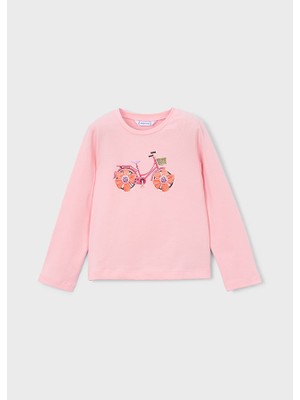 Mayoral Kız Çocuk Baskılı Uzun Kollu Tişört 3019