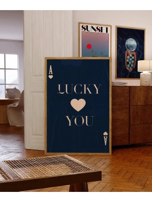 Ninastore Kalp Ası Posteri: 70'ler Psychedelic Duvar Sanatı (Dijital Indirme)