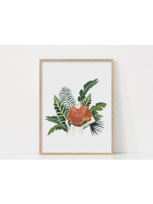 Ninastore Bitki Sever Duvar Sanatı / Bitki Hanımı Baskısı / Botanik Bitki Baskısı / Yazdırılabilir Duvar Sanat