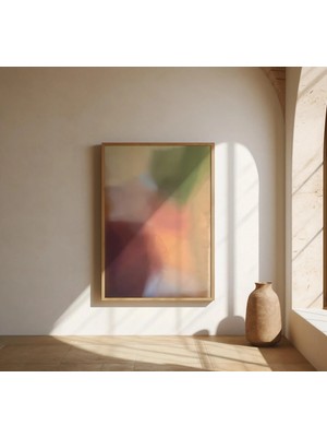 Ninastore Yumuşak Nötr Soyut Renk Alanı Duvar Sanatı | Güzel Sanatlar Posteri