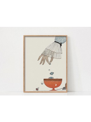 Ninastore Vintage Sanat Baskısı/ Vintage Fransız Moda Duvar Sanatı/ Art Deco Baskı/ Yazdırılabilir Duvar Sanat