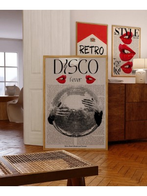 Ninastore Disko Topu Dergisi Posteri: 70'ler Retro Duvar Sanatı (Dijital Indirme)