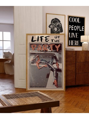 Ninastore 70'ler Disko Topu Parti Posteri: Psychedelic Retro Sanat (Dijital Indirme)