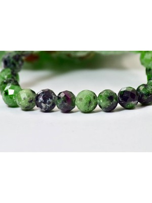 Doğaltaş Aniyolit Faset Kesim Bileklik