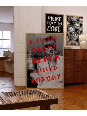 Ninastore 70'ler Tarzı Vintage Dergi Posteri: Retro Disko Parti Duvar Sanatı (Dijital Indirme)