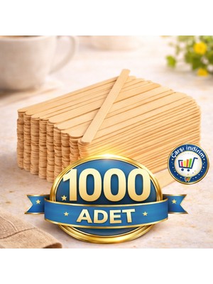 Nistabolje 1000 Adet Tahta Ahşap Karıştırıcı Çay Kahve Kaşığı Kaşık Karıştırma Çubuğu Tek kullanımlık