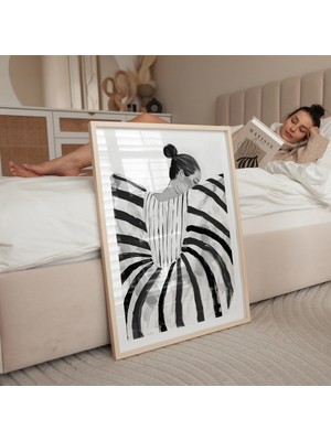 Ninastore Soyut Insan Figürleri Sanat Baskısı: Orta Çağ Modern Duvar Dekoru (Dijital Indirme)