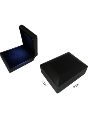 Erer Gümüş Işıklı Kolye Mini Set Küpe Kutusu