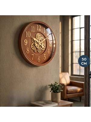 Homing Biel Retro Turuncu 50 cm Duvar Saati 242526