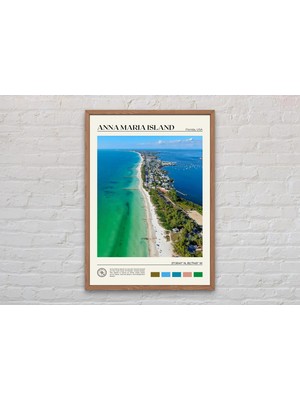 Ninastore Gerçek Fotoğraf/ Anna Maria Adası Baskısı/ Anna Maria Adası Duvar Sanatı/ Anna Maria Adası Posteri/