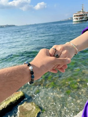 Doğaltaş Aspava Çift Bilekliği